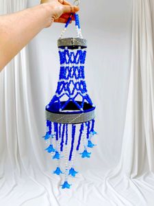 Boho Beaded Hanging chandelier
