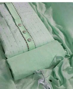 Mint Green Unstitched Suit Piece