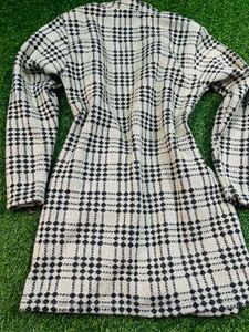 Stylish Plaid Coat unused