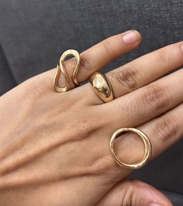 Gold Trendy Stacking Rings( Set Of 3)💗