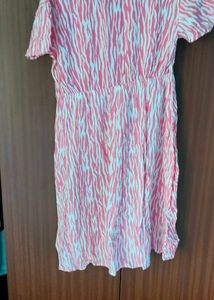 Pink Zebra Print Dress