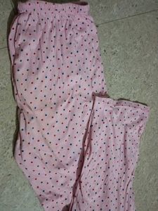 Pink Polka Dot Pajama Pants