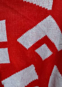 Red Patterned Sweater
