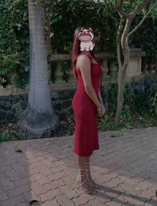 Maroon Red Pinteresty Dress Fairycore
