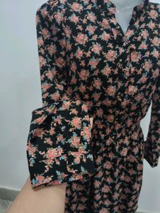 Floral Knee Length Dress