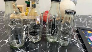 4 Glass Bottles