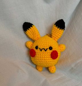 Crochet Pikachu Keychain