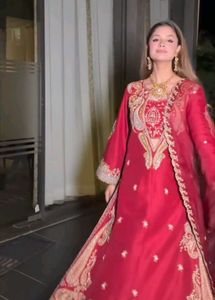Red Embroidered Suit