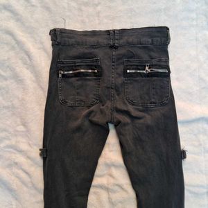 Gothic y2k grunge Punk bootcut Pants