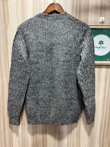 GAP Lambswool Wool Crewneck Grey Sweater