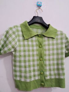 Cute Fluorescent Green Top