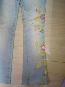 Embellished Flare Jeans