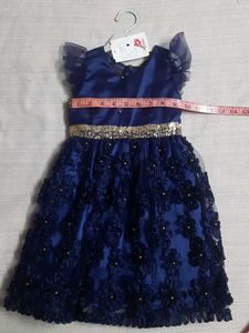 Elegant Blue Party Dress