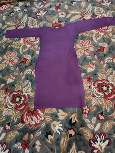 Purple Long Sleeve Dress
