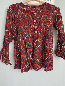 Boho Print Top
