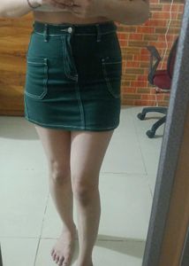 Forever 21 Green Short Skirt