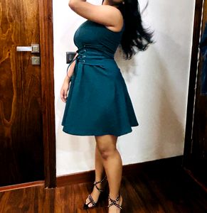 Teal Mini Dress