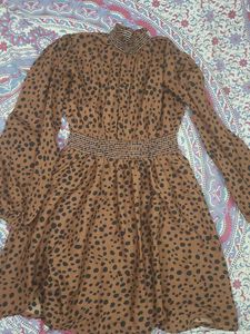 Leopard Print Mini Dress
