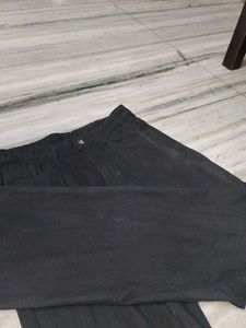 Dark Wash Wide Leg Jeans Black