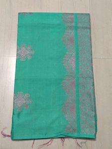 Fancy Sea Green Saree