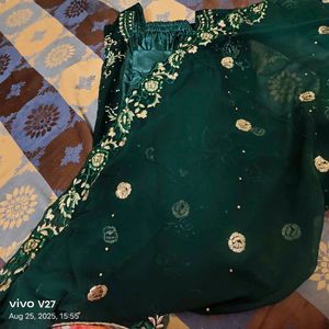Emerald Green Embroidered Salwar Kameez