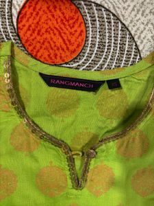 green kurta