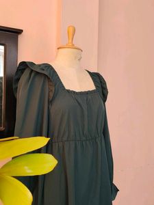 Gorgeous Midi Emerald Green Dress