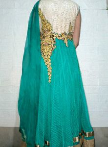 Elegant Ethnic Gown with Dupatta