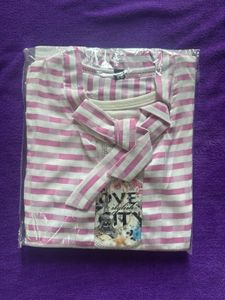 Striped Pink &amp; White Girls' Top