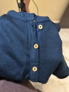 Elegant Navy Blue Kurta Dress