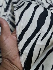 Zebra Print Cod Set Dress Material