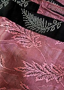 Maroon Floral Pattern Saree