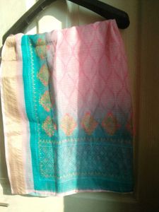 Pink &amp; Teal Dupatta💓