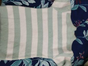 Striped Fuzzy Knit Top