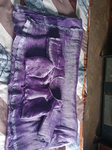 Purple Saree with Blouse