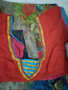 Multi Colour Chiffon Saree