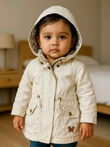 H&M Floral-Lined Hooded Jacket for Kids