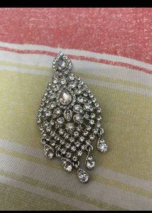 Silver Crystal Choker Set