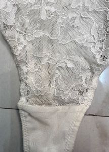 White Lace Bodysuit Lingerie 32/34/36