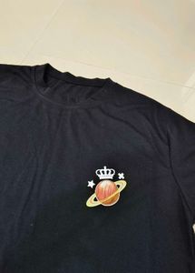 Graphic Print Black T-shirt