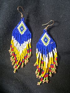 Handmade Multicolor beats earring
