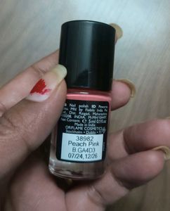 Oriflame Nail Polish Peach Pink