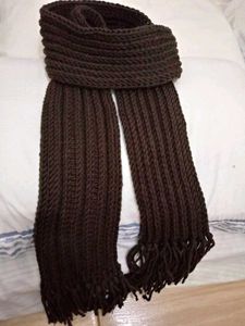 Brown Knit Scarf