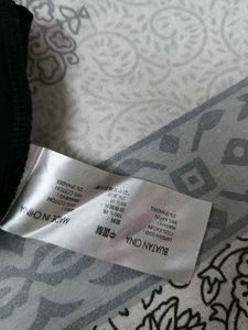 Calvin Klein Men Black Cotton Collar Zip Tshirt