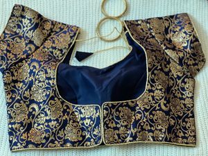 DARK BLUE READYMADE BLOUSE