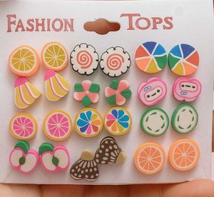 Cute Fruit Earrings Set