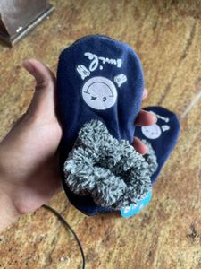 Blue Shoe Socks For Baby