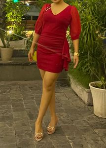 Chic Red Mini Dress