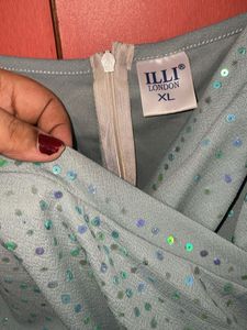 ILLI LONDON Pista Color Elegant Midi Dress