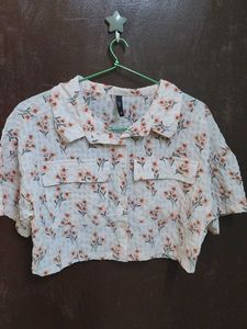 Floral Print Crop Top